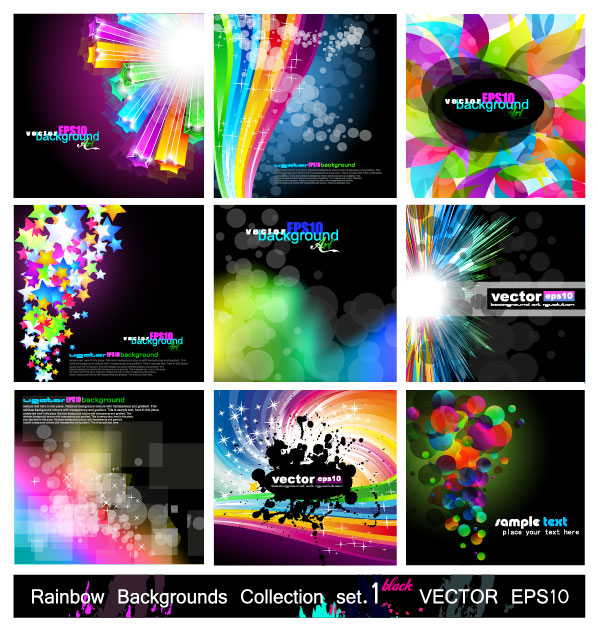 Magic Abstract colored background 1 vector Graphic rotating light glare Five pointed star fashion fantasy background explosion dot color be riotous with colour background 3D star   