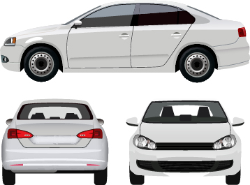 White sedan design vector white sedan design   