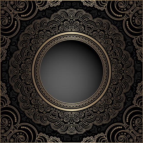 Vintage cecorative background material vector 06 vintage cecorative background   