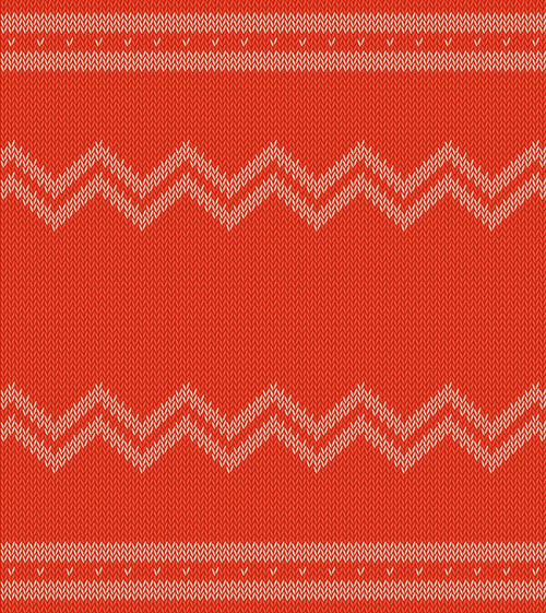 Orange red knitted pattern vector background pattern orange knitted background   