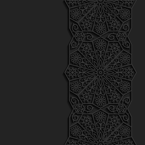 Black decor with background vector 03 decor black background   