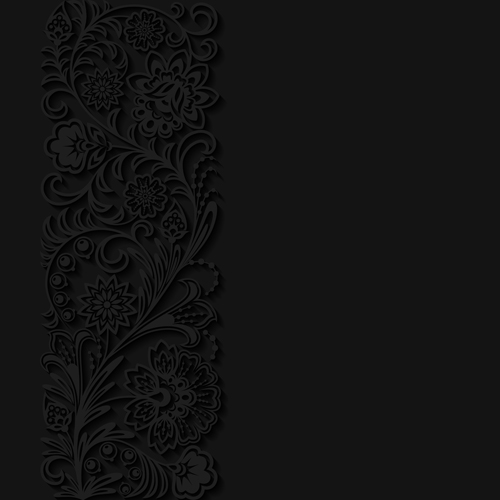 Black decor with background vector 02 decor black background   