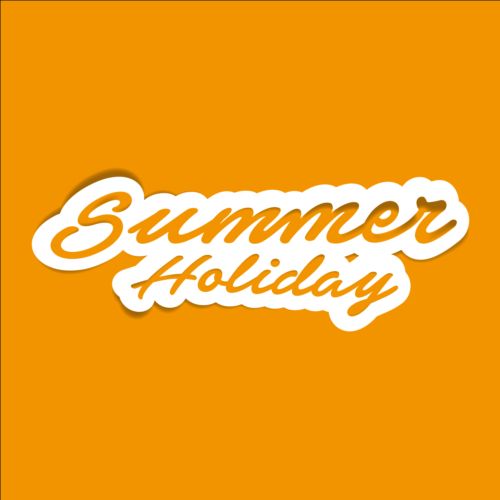 Summer holiday text logos design vector 01 text summer logos holiday   