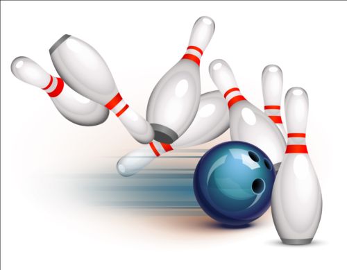 Creative bowling vector background 01 creative bowling background   