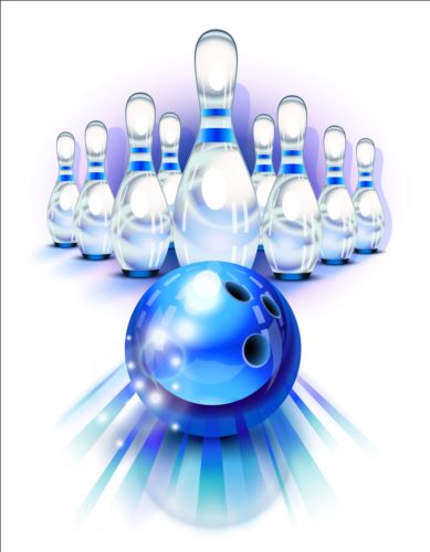 Creative bowling vector background 06 creative bowling background   