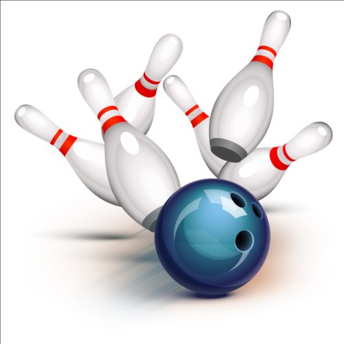 Creative bowling vector background 02 creative bowling background   