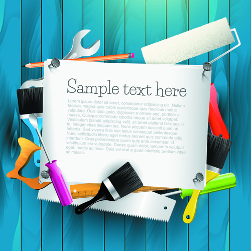 Message Board and Carpentry Tools Backgrounds 01 tools message Carpentry board background   