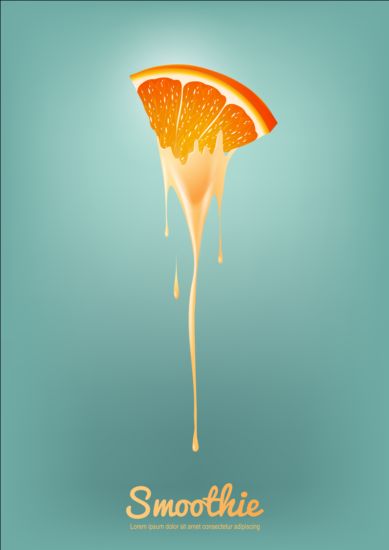 orange smoothie vector background smoothie orange background   