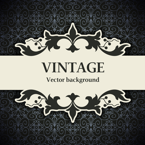 Decor pattern with vintage background vector 09 vintage pattern decor background   