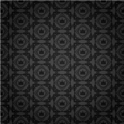 Black decor seamless pattern vector seamless pattern decor black   