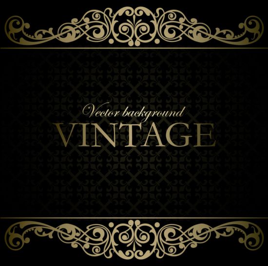 Vintage style dark background vector 03 vintage style dark background   