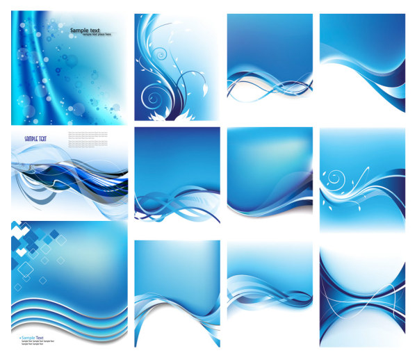 blue dynamic lines background vector art wavy lines line fashion dynamic dream curve background   