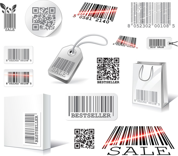 Scan two two-dimensional code Scanning labels bar code   