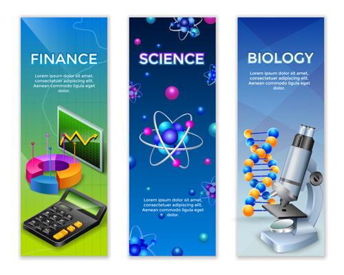 Science experiment banner vector 02 science experiment banner   