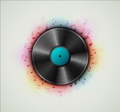 album with musical notes vector background notes musical background album   