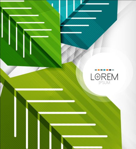 Geometric shapes with abstract business template vector 01 Geometric Shapes business template abstract   