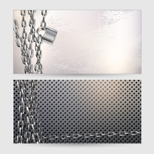 Metal chain and padlock vector background 03 padlock metal chain background   