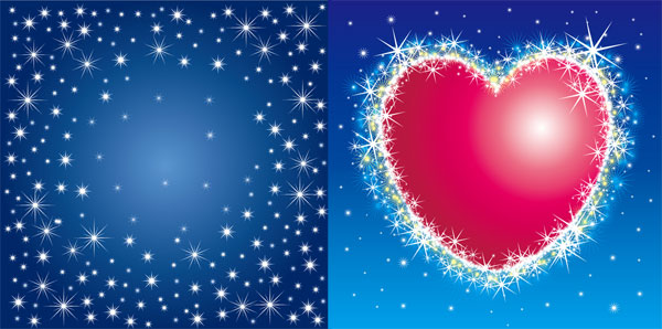 Flash heart design elements backgrounds art starlight snow heart shaped flash christmas background   
