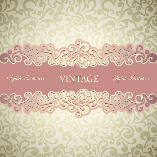 Vintage background with decor floral vector 11 vintage floral decor background   