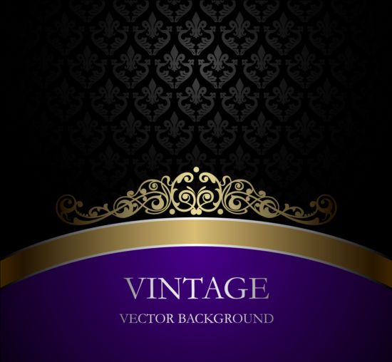 Purple with black vintage background vector vintage purple black background   