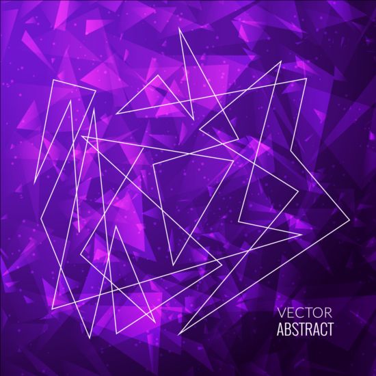 Triangles with purple background vector triangles purple background   