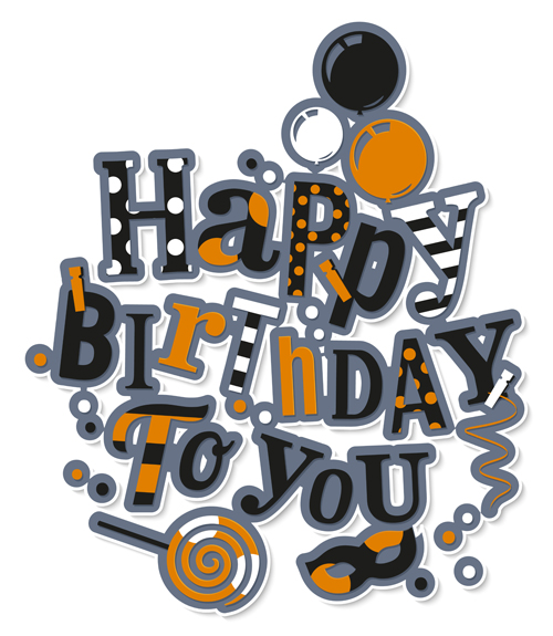 Floral happy birthday text design vector 03 text happy floral birthday   