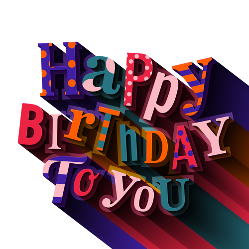 Floral happy birthday text design vector 02 text happy floral birthday   