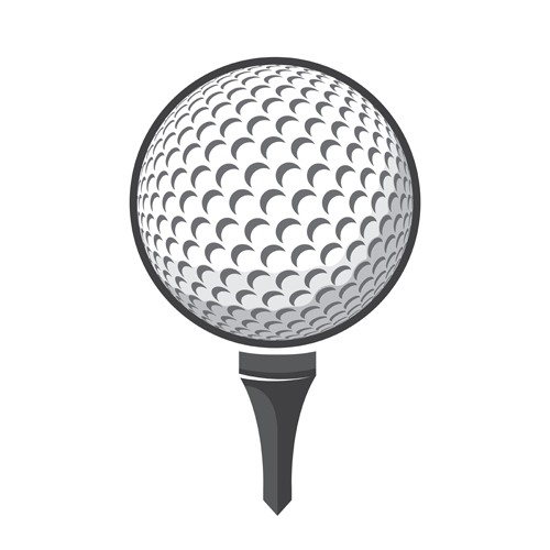 Ball golf vector material material golf ball   